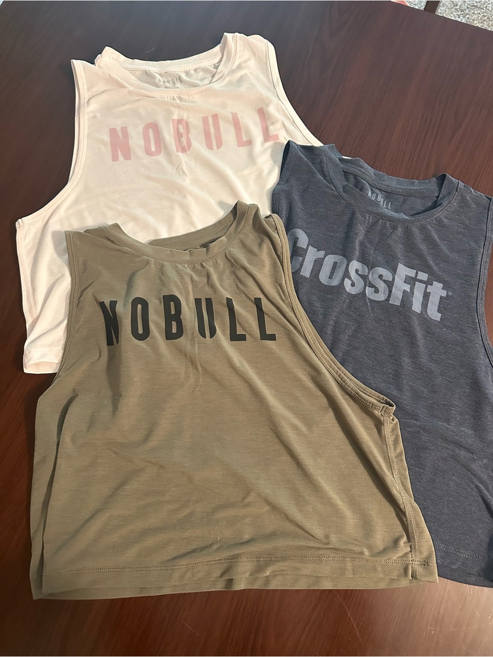 NOBULL Women's Cropped Muscle Tank - 3 pack - sold all together